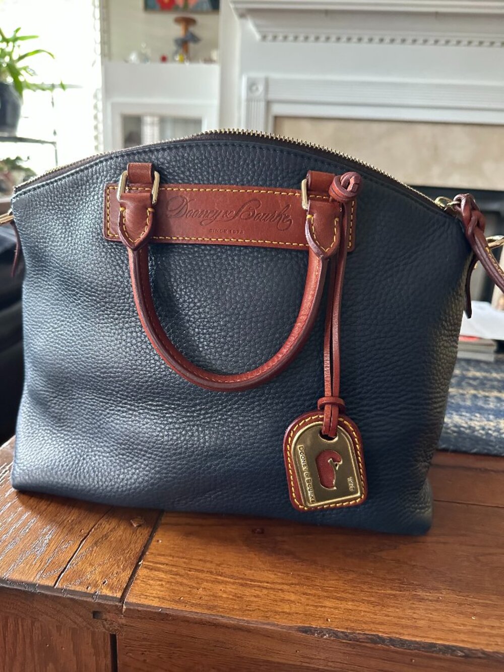 Dooney and Bourke pebbled leather satchel/shoulder bag
